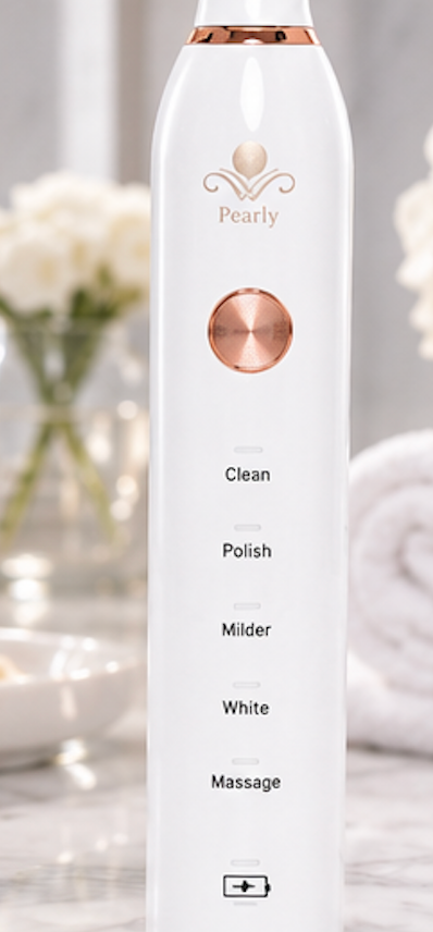 Pearly Whitening Toothbrush -  White