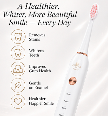 Pearly Whitening Toothbrush -  White
